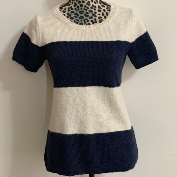 GAP Sweaters - Gap striped, short-sleeved sweater